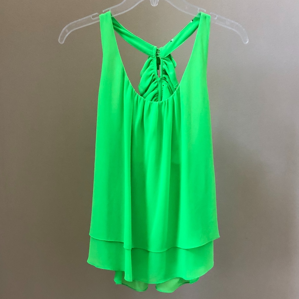 Green Blouse With Ruffled Back - image 1